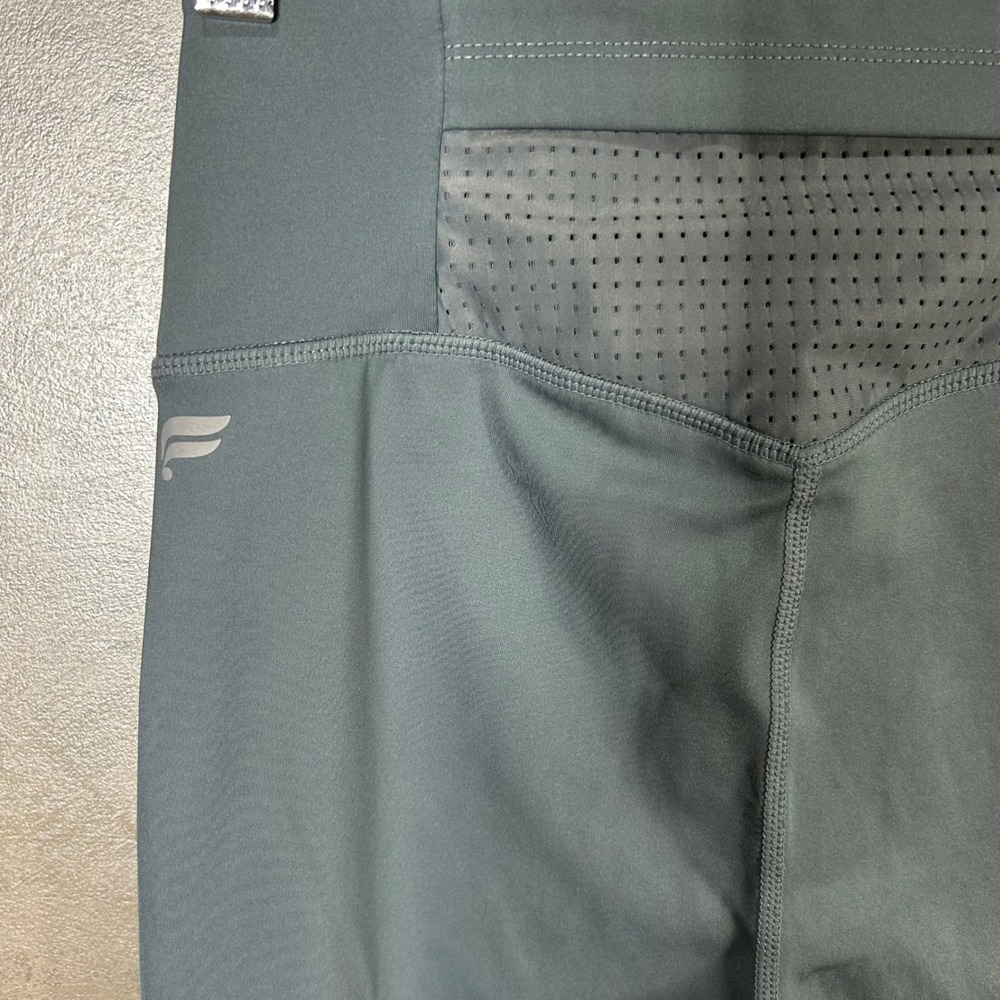 Fabletics Womens Small Gray‎ High Waisted Workout Leggings Drawstring Activewear - Picture 16 of 16